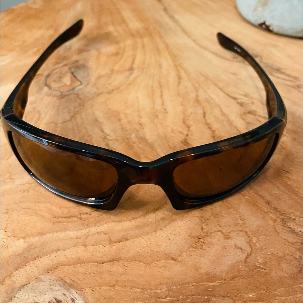 Oakley Polarized Fives Squared Sunglasses Brown Tortoise Shell